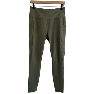 Eddie Bauer Green Leggings High Waist Streamlined Fit| Size M